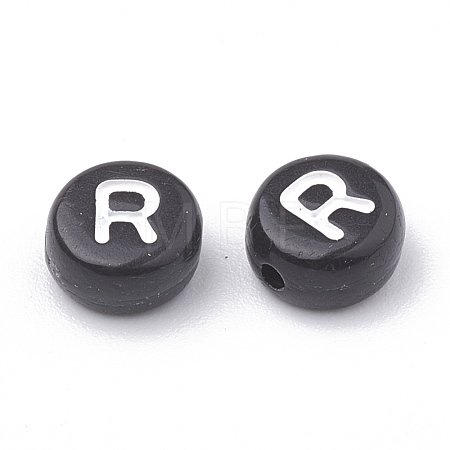 Opaque Acrylic Beads X-SACR-N002-02R-1