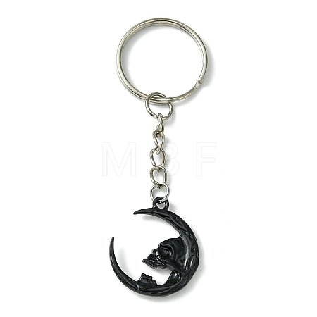Alloy Moon Pendant Keychain KEYC-JKC00720-01-1