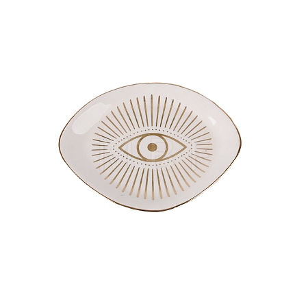 Eye Ceramic Jewelry Plates EVIL-PW0004-13-1