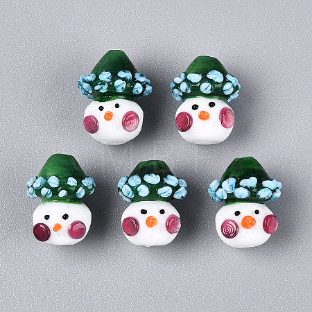 Christmas Handmade Lampwork Beads LAMP-T022-29-1