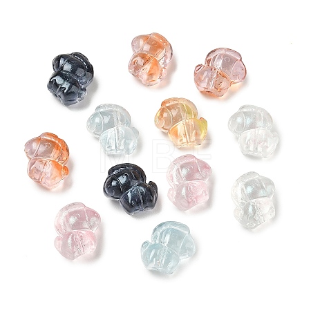 Baking Paint Transparent Glass Beads GL-CBA7B2B-06-1