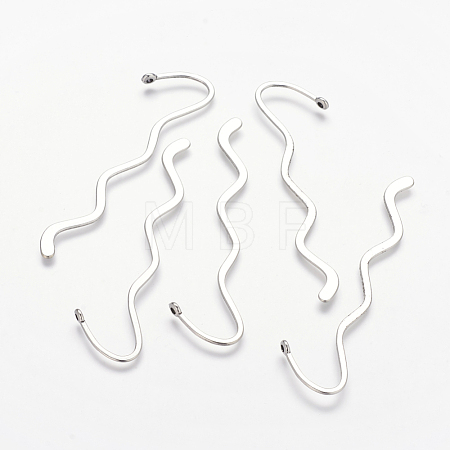 Zinc Alloy Wavy Bookmarks X-PALLOY-17-AS-LF-1