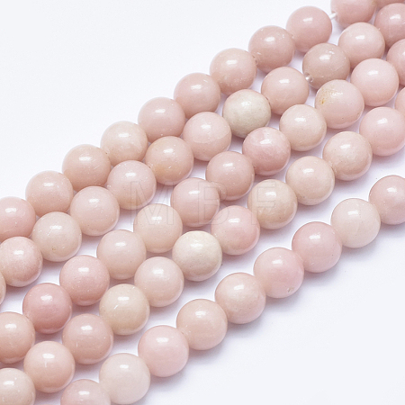 Natural Pink Opal Beads Strands G-E444-28-10mm-1