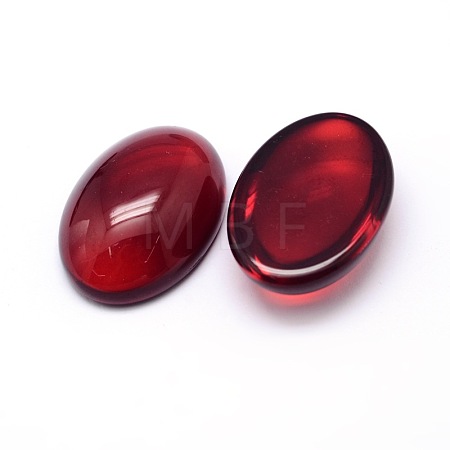 K9 Glass Cabochons Oval Flat Back Cabochons GGLA-L002B-01-1