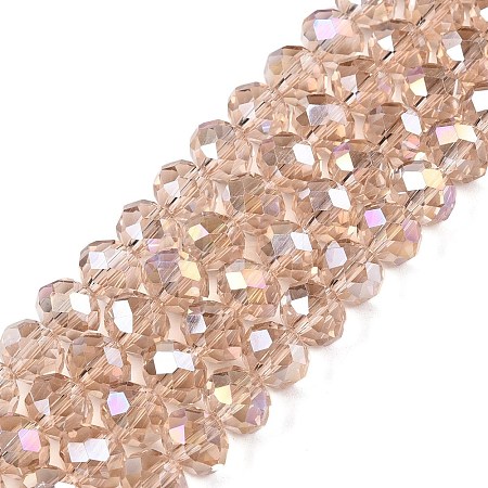 Electroplate Glass Beads Strands LS-EGLA-A044-T8mm-B20-1