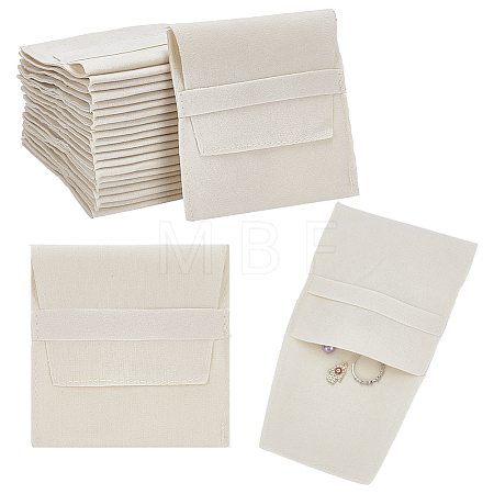 Double-Sided Faux Suede Jewelry Flap Pouches X-TP-WH0007-09B-1