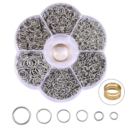 126g Iron Round Open Jump Rings IFIN-SZ0001-26-1