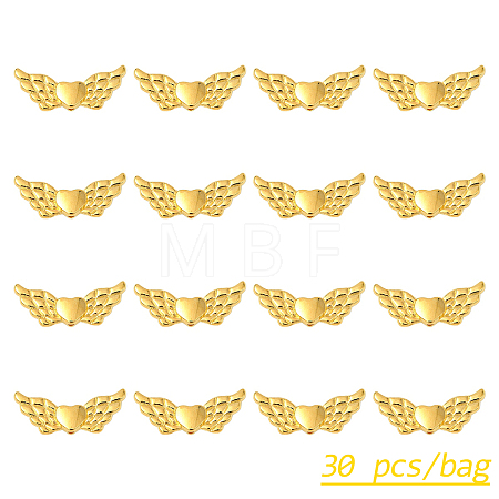 30Pcs Alloy Angeltee Beads TIBEB-YW0001-32G-1