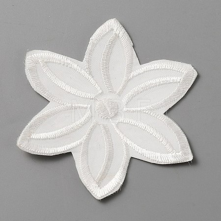Computerized Embroidery Lace Self Adhesive/Sew on Patches DIY-WH0410-49D-1