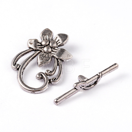 Tibetan Style Alloy Toggle Clasps LF0677Y-1