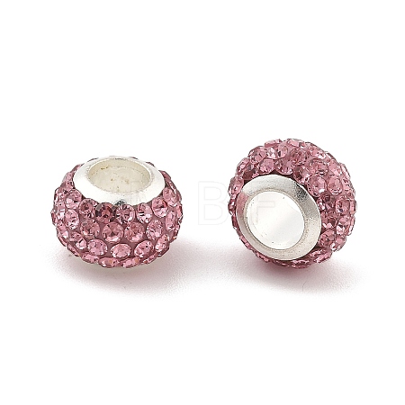 Rondelle Polymer Clay European Beads FIND-U001-01B-1