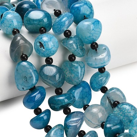 Natural Dragon Veins Agate Beads Strands GG-L001-I01-01E-1