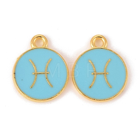 Alloy Enamel Pendants ENAM-S124-01B-16H-1