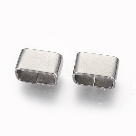 Tarnish Resistant 201 Stainless Steel Slide Charms STAS-G187-30P-1