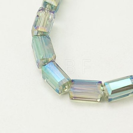 Electroplate Glass Beads EGLA-J023-8x4mm-WLS11-1