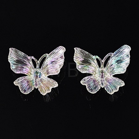 Transparent Plastic Pendants KY-N025-44A-1