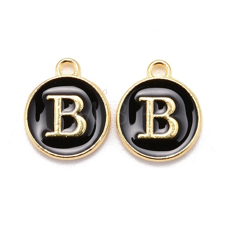 Golden Plated Alloy Charms X-ENAM-S118-02B-1