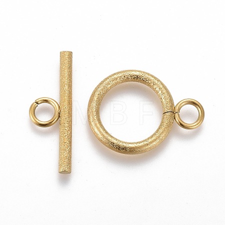 Ion Plating(IP) 304 Stainless Steel Toggle Clasps X-STAS-P248-03G-1