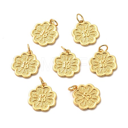 Brass Pendants KK-P203-07G-1