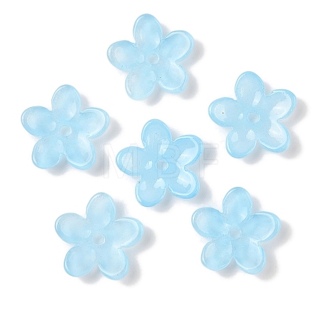 Transparent Spray Paint Glass Beads GLAA-Z011-07H-1