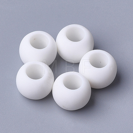 Opaque Acrylic European Beads X-SACR-T343-11-1