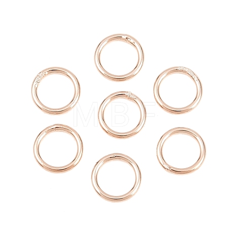 Brass Closed Jump Rings KK-D257-01RG-02-1