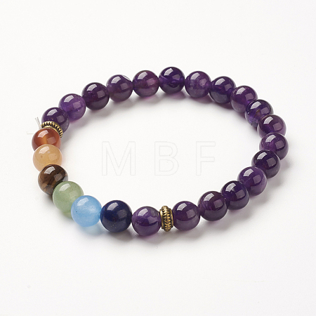Yoga Chakra Jewelry BJEW-G554-02G-1