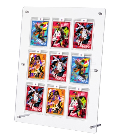 PVC Desktop Sport Card Organizer Holders AJEW-WH0248-918B-1
