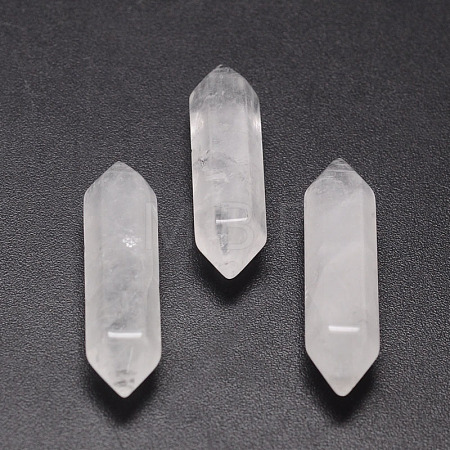 Natural Quartz Crystal Double Terminated Points Healing Stones G-K010-35mm-01-1