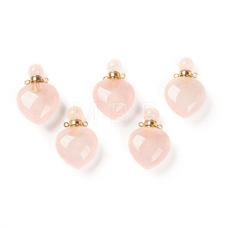 Natural Rose Quartz Pendants G-H252-C04-1