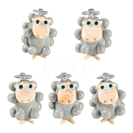 5Pcs Handmade Lampwork Display Decorations LAMP-TA0002-60C-1