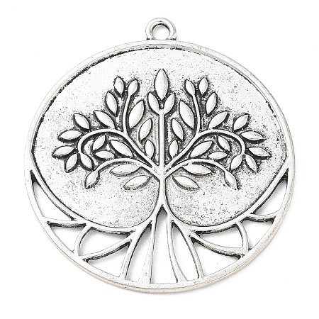 Tibetan Style Alloy Big Pendants AL-CBACA42-04AS-1