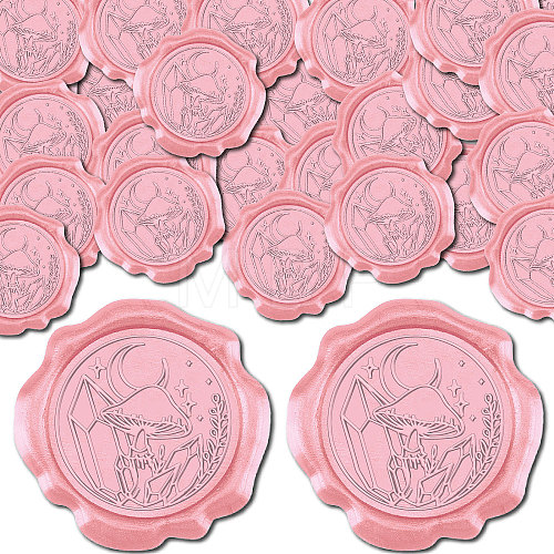 CRASPIRE 50Pcs Adhesive Wax Seal Stickers DIY-CP0010-53B-1