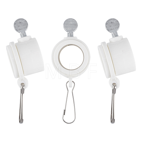Plastic Flagpole Mounting Rings Set FIND-WH0053-24-1