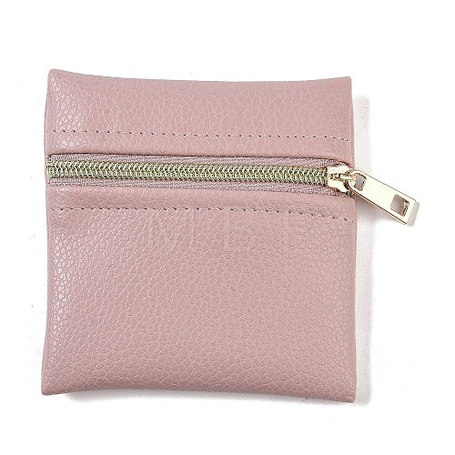 Imitation Leather Jewelry Storage Zipper Bags ABAG-G016-01A-03-1