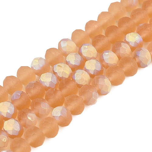 Transparent Glass Beads Strands EGLA-A044-T8mm-MB23-1