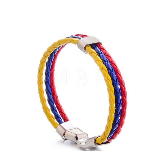 Imitation Leather Multi-strand Bracelets for Women Men WG7AE3D-11-1