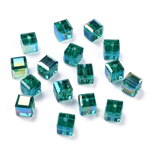 Electroplate Transparent Glass Beads EGLA-B003-01A-13-1