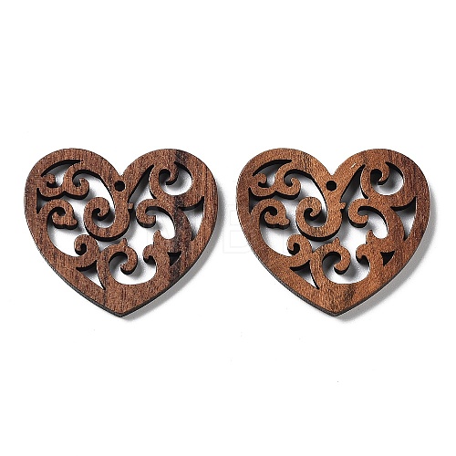 Walnut Wood Laser Cut Pendants WOOD-Q051-05H-1