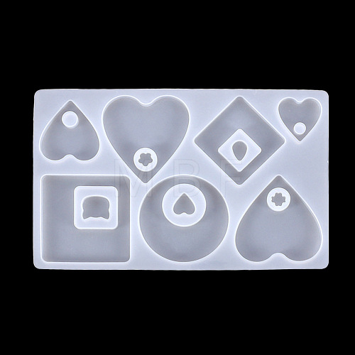 Silicone Pendant Molds HEAR-PW0001-015-1