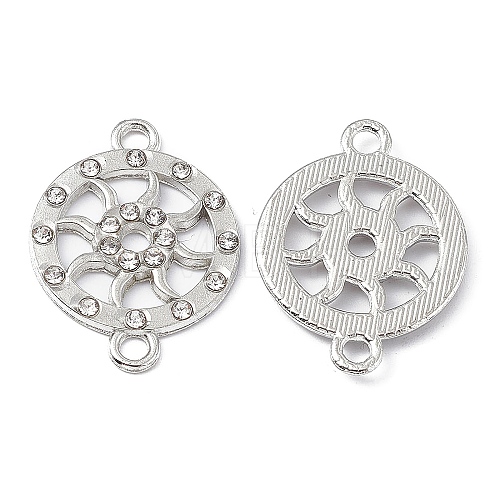 Alloy Crystal Rhinestone Connector Charms FIND-A024-14P-1