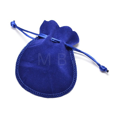Velvet Bags Drawstring Jewelry Pouches TP-O002-C-01-1