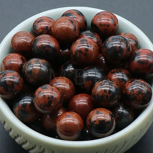 Natural Mahogany Obsidian Crystal Ball PW-WG45243-15-1