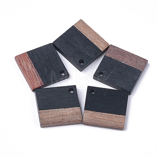 Resin & Walnut Wood Pendants RESI-S358-53A-1