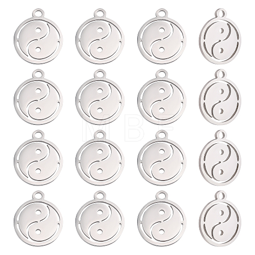 Unicraftale 16Pcs 201 Stainless Steel Charms STAS-UN0030-53-1