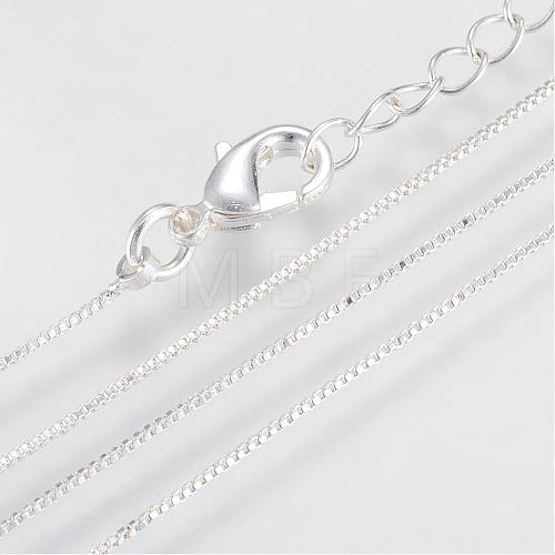 Brass Box Chains Necklaces MAK-R014-S-1