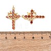 Brass Micro Pave Cubic Zirconia Pendants KK-C143-43A-G-4