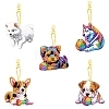 DIY Diamond Painting Dog Keychain Kits PW-WG5C28C-01-5