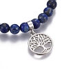 Natural Lapis Lazuli Charm Bracelets BJEW-I275-B06-2