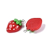Spray Painted Resin Pendants RESI-Q232-03A-2